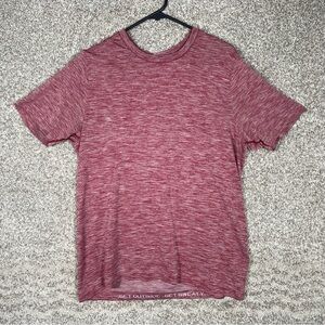 Lululemon Metal Vent Tech Men's Large Red Breathable Mesh Workout Gym T-Shirt